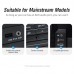 Кабель Audio Aux 3.5мм-3.5мм Vention M/M 90° Degrees gold-plated 0.5m Black (BAKBD-T)