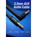 Кабель Audio Aux 3.5мм-3.5мм Vention M/M 90° Degrees gold-plated 0.5m Black (BAKBD-T)
