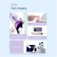 Сетевое зарядное устройство Vention 1Type-C 20W 3A PD3.0 QC3.0 Purple (FEJV0-EU)