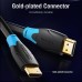 Кабель HDMI-HDMI v.2.0 Vention 4K 60Hz 18Gbps PVC Round gold-plated 3m Black (AACBI)