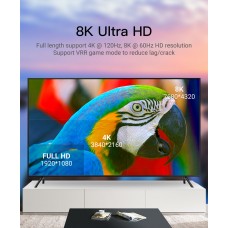Кабель HDMI-HDMI v.2.1 Vention Optical PVC 8K 60Hz 4K 120Hz 48Gbps Dolby 7.1 40m Black (AAZBV)