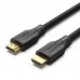 Кабель HDMI-HDMI v.2.1 Vention Cotton Braided 8K 60Hz 4K 120Hz 48Gbps HDR 3D 3m Black (AAUBI)