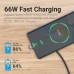 Кабель USB-Type-C Vention TPE Nylon U-Shaped 180° PD 66W 5A 480Mbps nickel-plated 2m Grey (COHHH)