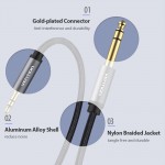 Кабель Audio 6.35мм-3.5мм Vention F/F Nylon Braided gold-plated 2m Black (BAIBH)