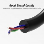 Кабель Audio Aux 3.5мм-3.5мм Vention M/M 90° Degrees gold-plated 1m Black (BAKBF-T)