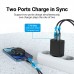 Сетевое зарядное устройство 1USB 1Type-C Vention (A+C) PD 38W QC3.0 3.4A Black (FBBB0-EU)