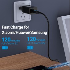Кабель USB-MicroUSB Vention PVC 3A 480Mbps nickel-plated 1.5m Grey (COLBG)