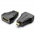 Адаптер HDMI-microHDMI Vention F/M 1080P 60Hz Upgraded gold-plated Black (AITB0)