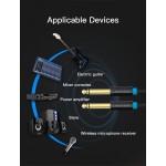 Кабель Audio 6.35мм-6.35мм Vention F/F PVC Shell gold-plated 5m Black (BAABJ)