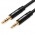 Кабель Audio Aux 3.5мм-2.5мм Vention F/F 29AWG gold-plated 0.5m Black (BALBD)