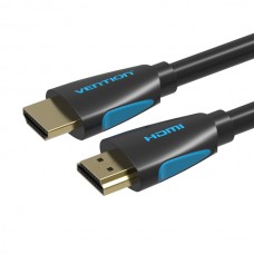 Кабель HDMI-HDMI v.2.0 Vention 4K 60Hz 18Gbps gold-plated 1m Black (VAA-M02-B100)