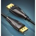Кабель DisplayPort-DisplayPort v1.4 Vention Optical Zinc PVC 8K 60Hz 4K 144Hz 2K 165Hz 32Gbps 10m Black (HCBBL)