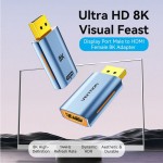 Адаптер DisplayPort-HDMI DP 1.4 HDMI 2.1 Vention M/F Aluminum Alloy 8K 60Hz 4K 120Hz 2K 144Hz 48Gbps Blue (HFMH0) Адаптер DisplayPort-HDMI DP 1.4 HDMI 2.1 Vention M/F Aluminum Alloy 8K 60Hz 4K 120Hz 2K 144Hz 48Gbps Blue (HFMH0)