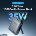 УМБ Vention 10000mAh PD 35W 3A PD+FC 1Type-C IN/OUT Built-in LED Display Gray (FHEH0)