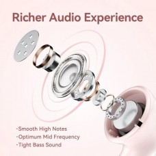 Наушники гарнитура вкладыши Bluetooth 5.3 TWS Vention Elf Earbuds E06 Pink (NBKP0)