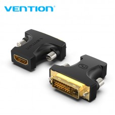 Адаптер HDMI-DVI-D Vention (DVI 24+1-HDMI 1.4) M/F 1080P 60Hz Upgraded gold-plated Black (AILB0)