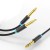 Кабель Audio 6.35мм-6.35мм Vention TRS M/2xM gold-plated 5m Black (BATBJ)