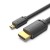 Кабель HDMI-microHDMI v.2.0 Vention Metal GND 4K 60Hz 18Gbps HDR Video Dolby Audio 2m Black (AGIBH)