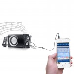 Кабель Audio 6.35мм-3.5мм Vention 2хF/F PVC Shell gold-plated 2m Black (BACBH)