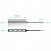 USB HUB Vention 5 in 1 Type-C-HDMI-USB 4K60Hz 3USB 1Type-C PD 100W Gray (TQDHB)