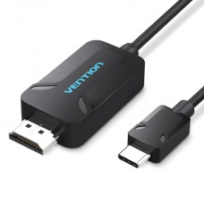 Кабель Type-C-HDMI Vention 2m Black (CEOBH)