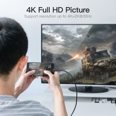 Кабель Type-C-HDMI Vention 2m Black (CEOBH)