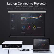 Кабель Type-C-HDMI Vention 2m Black (CEOBH)