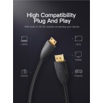 Кабель HDMI-miniHDMI v.2.0 Vention 4K 60Hz 18Gbps HDR Video Dolby Audio 1.5m Black (VAA-D02-B150)