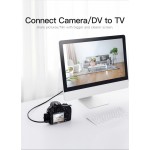 Кабель HDMI-miniHDMI v.2.0 Vention 4K 60Hz 18Gbps HDR Video Dolby Audio 1.5m Black (VAA-D02-B150)