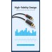 Кабель Audio 2RCA-2RCA Vention F/F 26К gold-plated 29 AWG 1.5m PVC Shell Black (BCMBG)