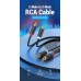 Кабель Audio 2RCA-2RCA Vention F/F 26К gold-plated 29 AWG 1.5m PVC Shell Black (BCMBG)