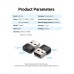 Адаптер USB-Type-C 2.0 Vention M/F PVC 3A 480Mbps nickel-plated Black (CDWB0)