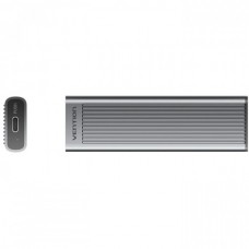 Внешний карман Vention для SSD M.2 (NVME) M-key Type-C 3.2 10Gbps Heat Sink Aluminum сіра Gray (KPKH0)
