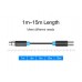 Кабель Audio XLR-XLR Vention PVC M/F nickel-plated 10m Black (BBFBL)