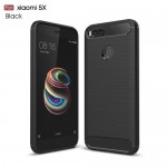 Чехол накладка TPU SK Fiber Carbon для Xiaomi Mi A1 5X Black