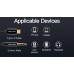 Кабель Audio Type-C-3.5мм Vention Spring Stereo gold-plated 1m Black (BGABF)