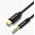 Кабель Audio Type-C-3.5мм Vention Spring Stereo gold-plated 1m Black (BGABF)