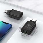 Сетевое зарядное устройство Vention 1USB 1Type-C PD 38W 3A QC3.0 Black (FBIB0-EU) Сетевое зарядное устройство Vention 1USB 1Type-C PD 38W 3A QC3.0 Black (FBIB0-EU)