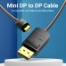 Кабель MiniDisplayPort-DisplayPort v.1.2 Vention 4K 2K 60Hz 21.6Gbps 1.5m Black (HAABG)