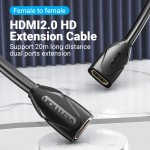 Удлинитель HDMI-HDMI v.2.0 Vention M/M PVC Shell 4K 60Hz 18Gbps gold-plated 0.5m Black (AAXBD) Удлинитель HDMI-HDMI v.2.0 Vention M/M PVC Shell 4K 60Hz 18Gbps gold-plated 0.5m Black (AAXBD)