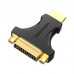 Адаптер HDMI-DVI-D Vention (DVI 24+5-HDMI 1.4) M/F 1080P 60Hz Upgraded gold-plated Black (AIKB0)
