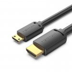 Кабель HDMI-miniHDMI v.2.0 Vention Metal GND 4K 60Hz 18Gbps HDR Video Dolby Audio 1m Black (AGHBF) Кабель HDMI-miniHDMI v.2.0 Vention Metal GND 4K 60Hz 18Gbps HDR Video Dolby Audio 1m Black (AGHBF)