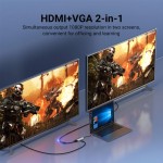 USB HUB 4 в 1 Vention Type-C-HDMI-VGA-USB 1USB 3.0 1Type-C 3.1 PD 100W 4K 30Hz 5Gbps 0.15m Grey (TOAHB) USB HUB 4 в 1 Vention Type-C-HDMI-VGA-USB 1USB 3.0 1Type-C 3.1 PD 100W 4K 30Hz 5Gbps 0.15m Grey (TOAHB)
