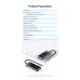 USB HUB Vention 5 в 1 Type-C-HDMI-USB-PD 4USB 3.0 87W 4K 30Hz 0.15m Black (TFDHB)