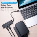 USB HUB Vention 4 в 1 Type-C-USB-MicroUSB 4USB 3.0 5Gbps 0.15m Black (TGKBB)