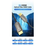 Кабель HDMI-HDMI v.2.1 Vention Optical PVC 8K 60Hz 4K 120Hz 48Gbps Dolby 7.1 80m Black (AAZBAF) Кабель HDMI-HDMI v.2.1 Vention Optical PVC 8K 60Hz 4K 120Hz 48Gbps Dolby 7.1 80m Black (AAZBAF)