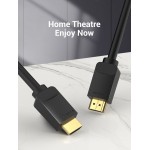 Кабель HDMI-HDMI v.2.0 Vention 4K 60Hz 18Gbps 30AWG HDR Video gold-plated 1.5m Black (AAV-B)
