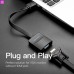 Адаптер HDMI-VGA v.1.4 Vention 0.2m Flat со звуком и питанием Black (ACKBB)