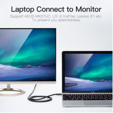 Кабель Type-C-Type-C 3.1 Vention PVC Shell Thunderbolt 3 4K 60Hz PD 60W 3A 5Gbps nickel-plated 0.5m Black (CAUBD)