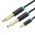 Кабель Audio 6.35мм-3.5мм Vention 2хF/F PVC Shell gold-plated 0.5m Black (BACBD)